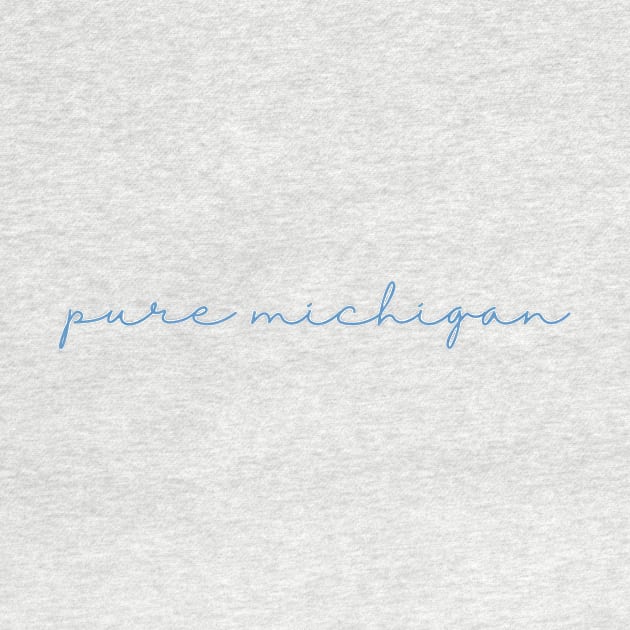 pure michigan cursive script by opptop